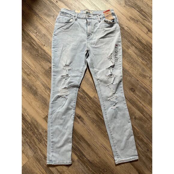 Levi's 721 High-Rise Skinny Jeans 16 Medium 33x30 Distressed Women's NWT Levis - Picture 1 of 8